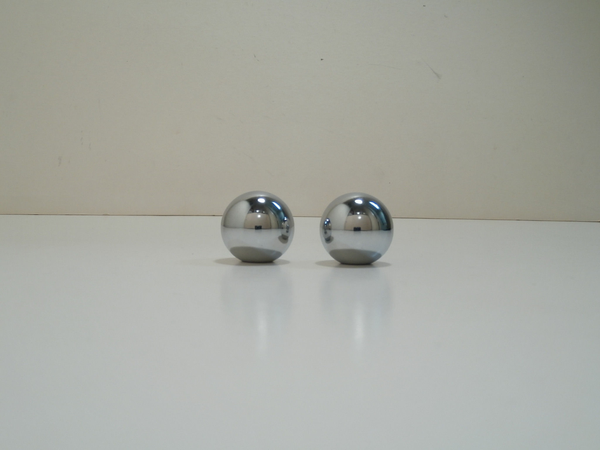 Door Inside Release Knobs Chrome, 64-67 Pair - Click Image to Close
